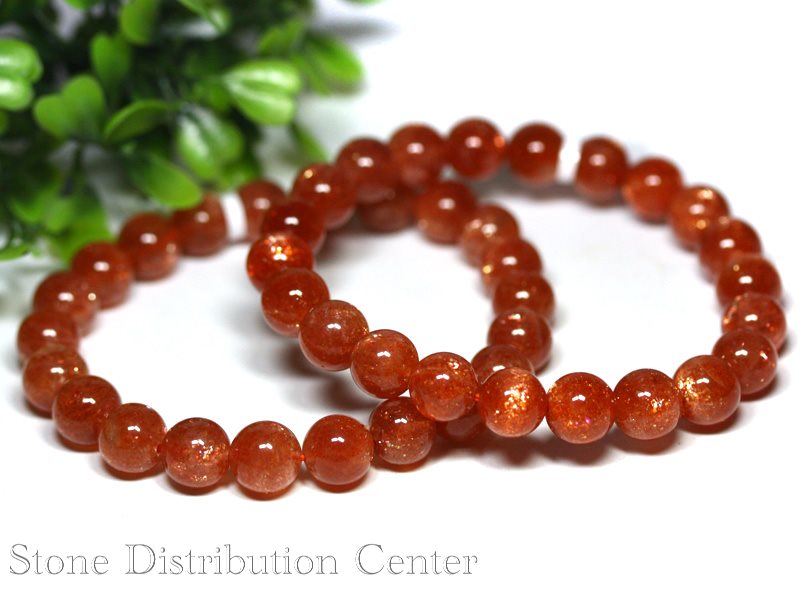 楽天市場】☆高品質☆【ブレスレット】サンストーン (5A) (約8.5～9mm