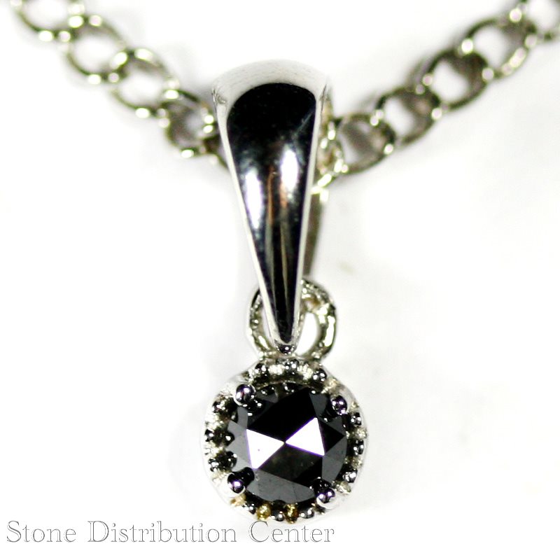★百貨店大売り出し★☆高品質☆【シャンデリヤ】黒いこと金剛石 丸型 (sv925) #129 【力強さ石ころ 天然石 付属物 レディース メンズ】