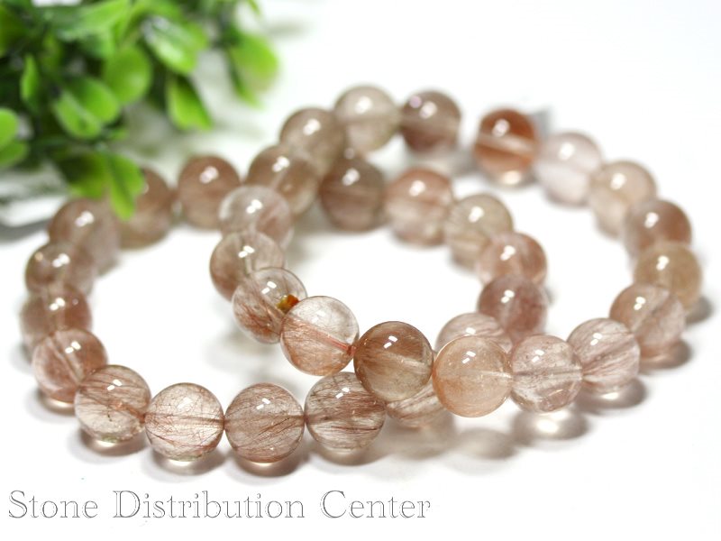 ☆高品質☆【ブレスレット】山梨水晶 (ピンク) (約11~11.5mm) (ケース付)※DM便・ネコポス不可※【パワーストーン 天然石 アクセサリー レディース メンズ】|パワーストーン 石流通センター