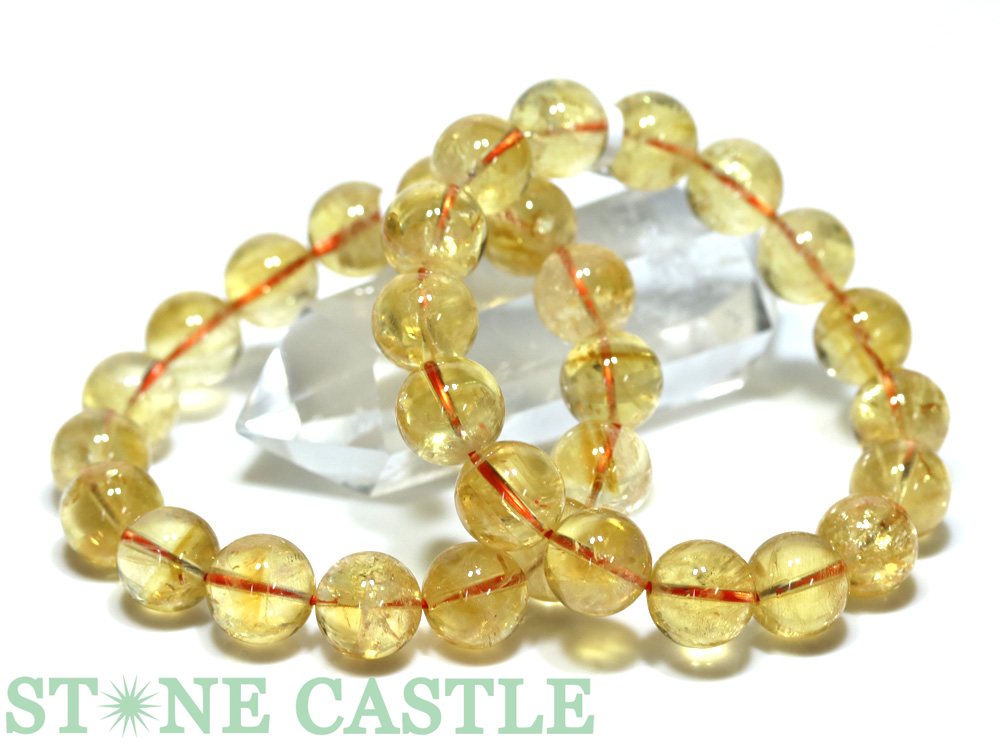 ☆高品質☆【ブレスレット】天然シトリンクォーツ (5A) (約13~13.5mm) (ケース付)【パワーストーン 天然石 アクセサリー レディース メンズ】|パワーストーン 石流通センター