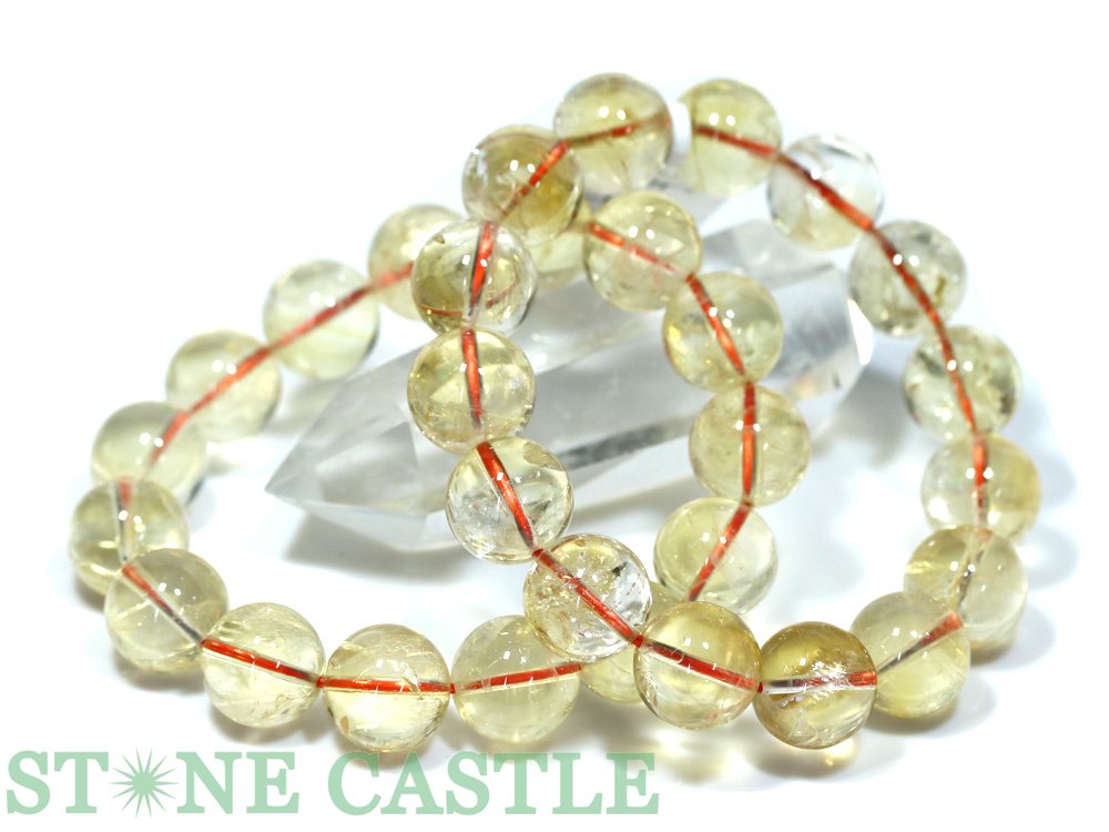 ☆高品質☆【ブレスレット】天然シトリンクォーツ (3A) (約14.5~15mm) (ケース付)【パワーストーン 天然石 アクセサリー レディース メンズ】|パワーストーン 石流通センター