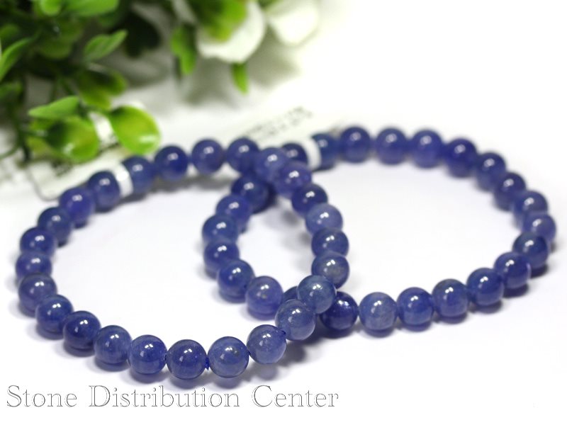 ☆高品質☆【ブレスレット】タンザナイト (3A) (約7.5~8mm)※DM便・ネコポス不可※【パワーストーン 天然石 アクセサリー レディース メンズ】|パワーストーン 石流通センター