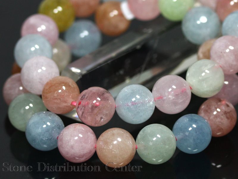 ☆高品質☆【ブレスレット】マルチベリル (3A) (約12～12.5mm)※DM便・ネコポス不可※【パワーストーン 天然石 アクセサリー レディース メンズ】