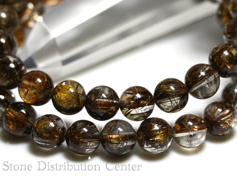 楽天市場】☆高品質☆【ブレスレット】マイカ(雲母)入りルチルクォーツ