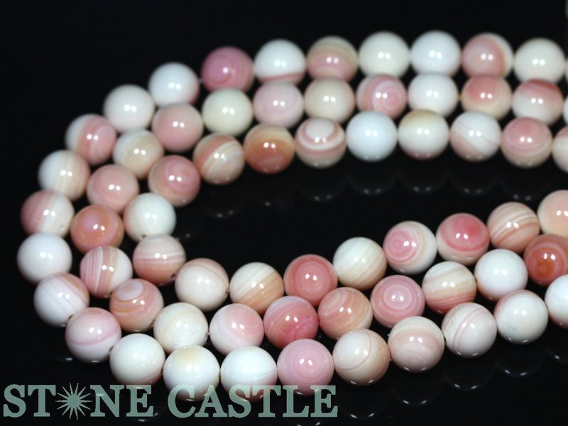 【丸ビーズ】クイーンコンクシェル (3A) 12mm (半連 ブレスレット約1本分) 【パワーストーン 天然石 アクセサリー 半連売り】 7,013円
