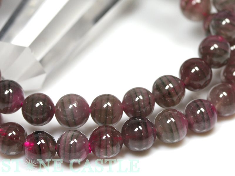 ☆高品質☆【ブレスレット】ウォーターメロントルマリン(6A)(約7~7.5mm)(ケース付)【パワーストーン天然石アクセサリーレディースメンズ】