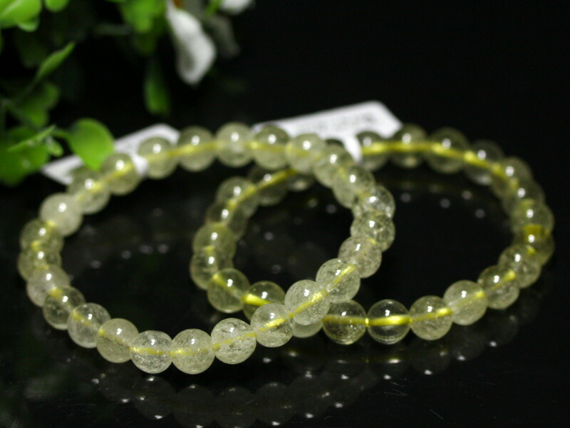 ☆高品質☆【ブレスレット】リビアングラス (5A) (約7.5～8mm) (ケース付)※DM便・ネコポス不可※【パワーストーン 天然石 アクセサリー レディース メンズ】