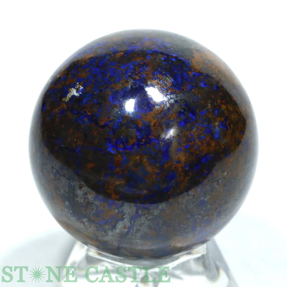 ☆一点物☆【置き石】丸玉 アズライト(藍銅鉱) 約40mm No.69【パワーストーン 天然石 アクセサリー レディース メンズ】|パワーストーン 石流通センター