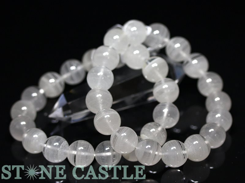 ☆高品質☆【ブレスレット】ホワイトファントムクォーツ (3A) (約12.5～13mm) 【パワーストーン 天然石 アクセサリー レディース メンズ】