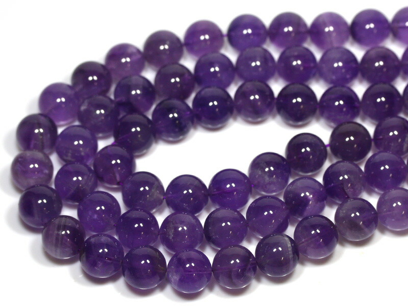 【丸ビーズ】ラベンダーアメジスト (2A) 14mm (ブレスレット約1本分) 【パワーストーン 天然石 アクセサリー 半連売り】 6,738円