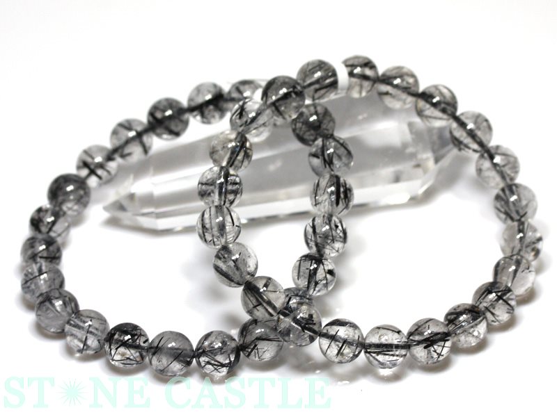 楽天市場】☆高品質☆【ブレスレット】花火ブラックルチルクォーツ (約