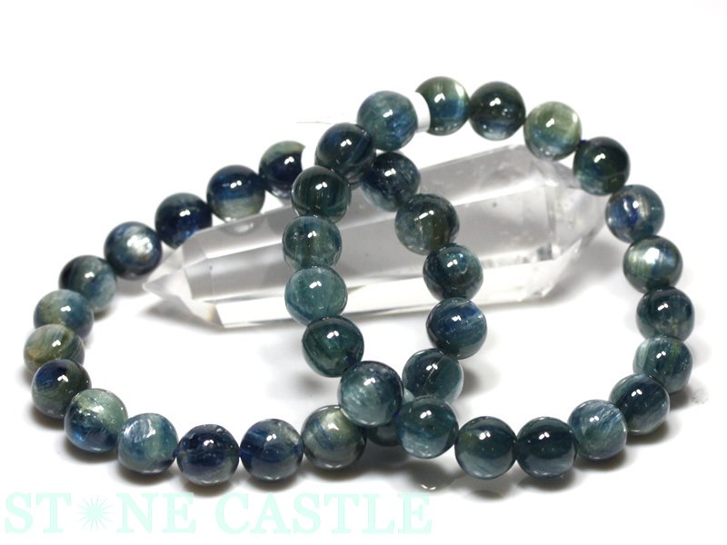 ☆高品質☆【ブレスレット】カイヤナイト(5A)(タンザニア産)(約9.5~10mm)(ケース付)【パワーストーン天然石アクセサリーレディースメンズ】