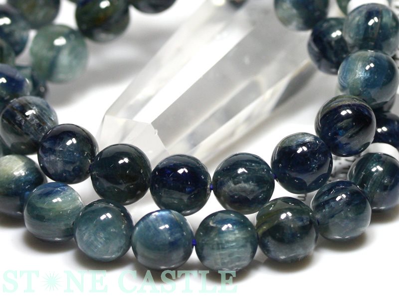 ☆高品質☆【ブレスレット】カイヤナイト(5A)(タンザニア産)(約9.5~10mm)(ケース付)【パワーストーン天然石アクセサリーレディースメンズ】