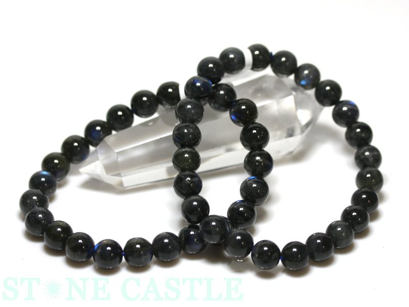 楽天市場】☆高品質☆【ブレスレット】ブラックラブラドライト