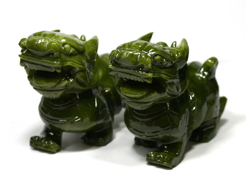 楽天市場】【彫刻置物】貔貅(ひきゅう) グリーンジェード (セット) ※DM