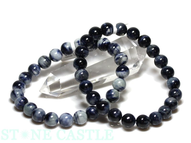 ☆高品質☆【ブレスレット】タンザニアサファイア (約8mm) (ケース付) 【パワーストーン 天然石 アクセサリー レディース メンズ】