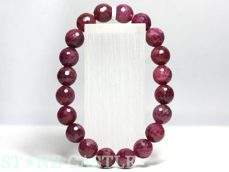 楽天市場】○3A【ルビー ミラーボールカット ブレスレット】6mm-6.5mm