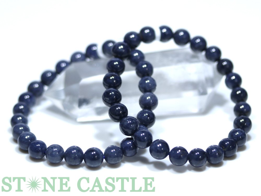 ☆高品質☆【ブレスレット】ブルーサファイア (5A) (約8.5～9mm)【パワーストーン 天然石 アクセサリー レディース メンズ】