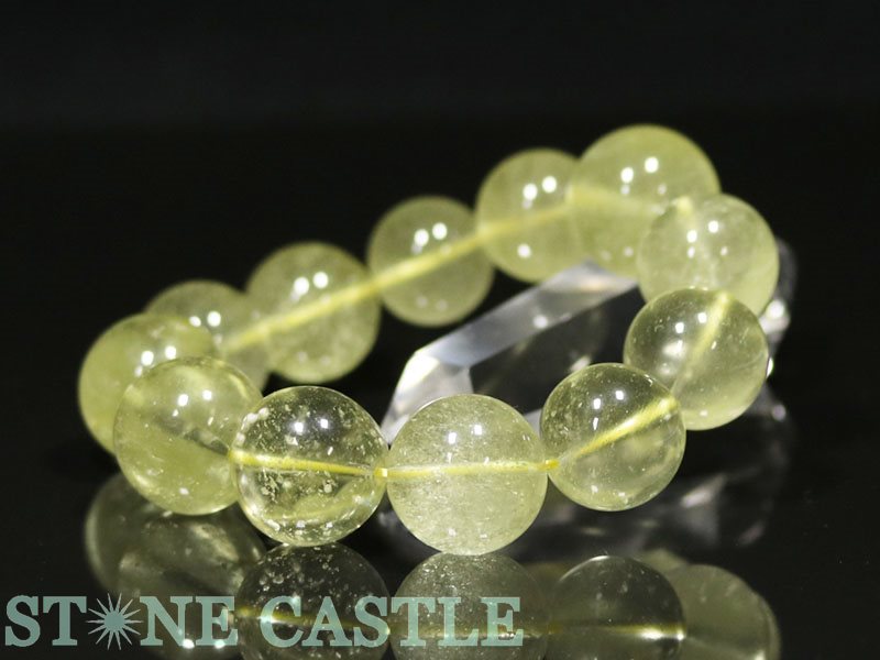 ☆高級一点物☆【ブレスレット】リビアングラス (最高級) CS5229 (約18～20mm) (鑑別書付) 【パワーストーン 天然石 アクセサリー レディース メンズ】｜パワーストーン 石流通センター 206,250円
