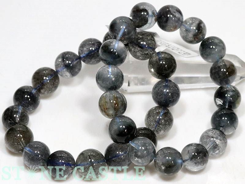 ☆高品質☆【ブレスレット】ブルールチルクォーツ(ガーデン入り)(3A)(約13~13.5mm)【パワーストーン天然石アクセサリーレディースメンズ】