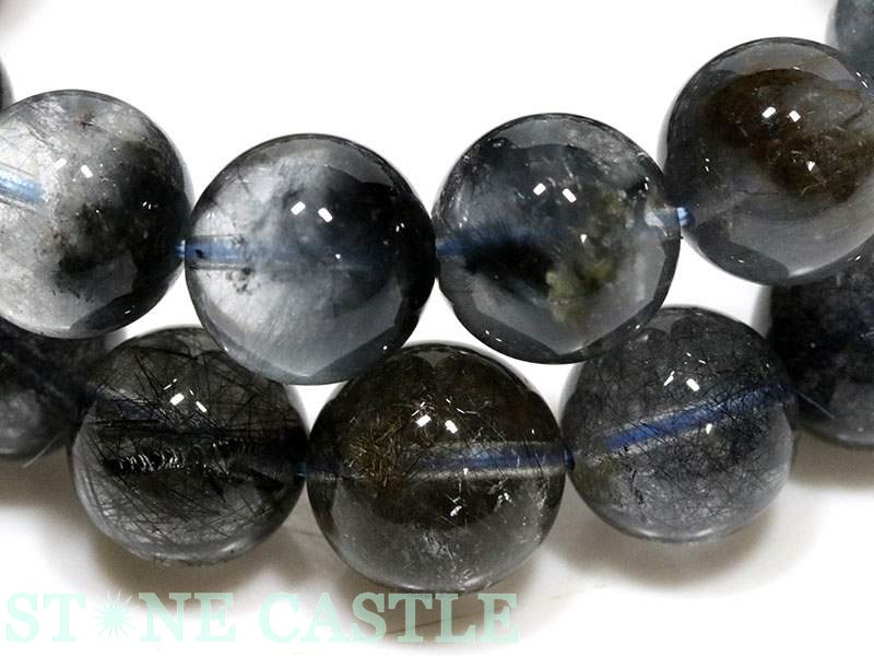 ☆高品質☆【ブレスレット】ブルールチルクォーツ(ガーデン入り)(3A)(約13~13.5mm)【パワーストーン天然石アクセサリーレディースメンズ】