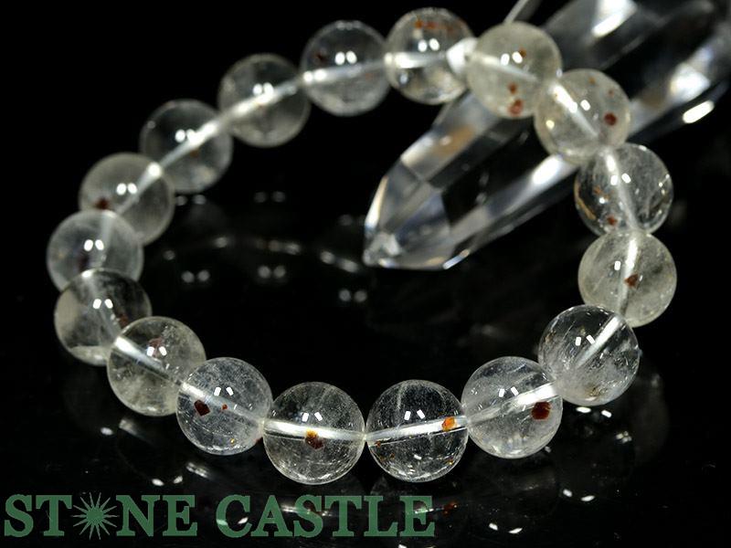 ☆高級一点物☆【ブレスレット】ガーネットインクォーツ (5A) (約12~12.5mm) No.02 (ケース付) 【パワーストーン 天然石 アクセサリー レディース メンズ】|パワーストーン 石流通センター