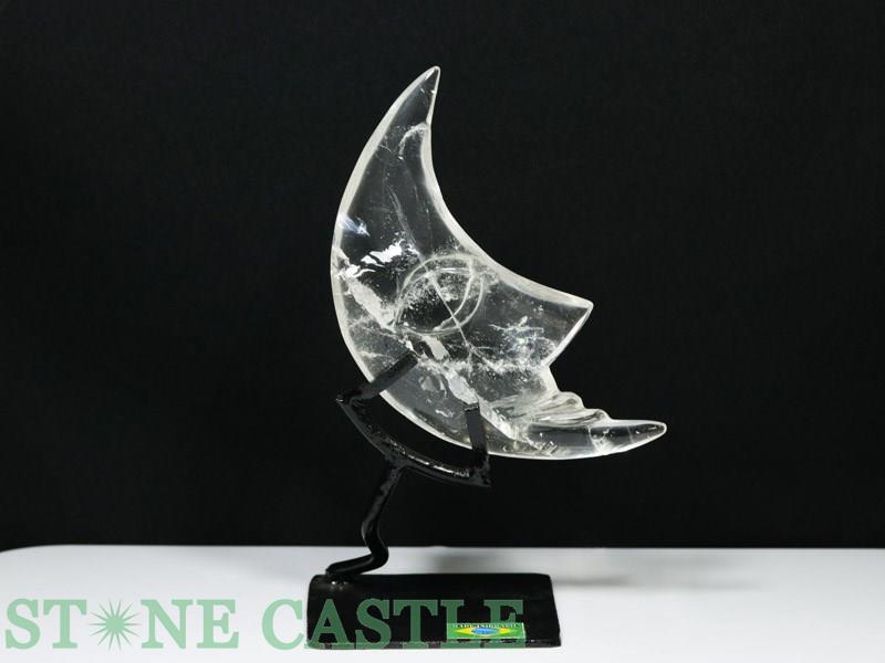 楽天市場】☆置物一点物☆【彫刻置物】クレセントムーン(三日月) 水晶