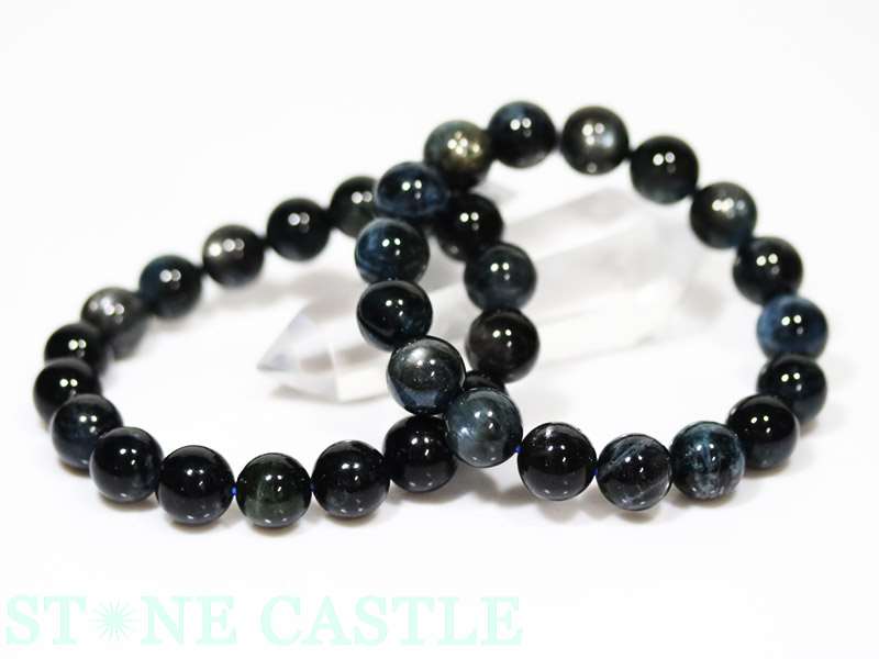 ☆高品質☆【ブレスレット】ブラックスターアクアマリン (3A) (約11～11.5mm) 【パワーストーン 天然石 アクセサリー レディース メンズ】｜パワーストーン 石流通センター