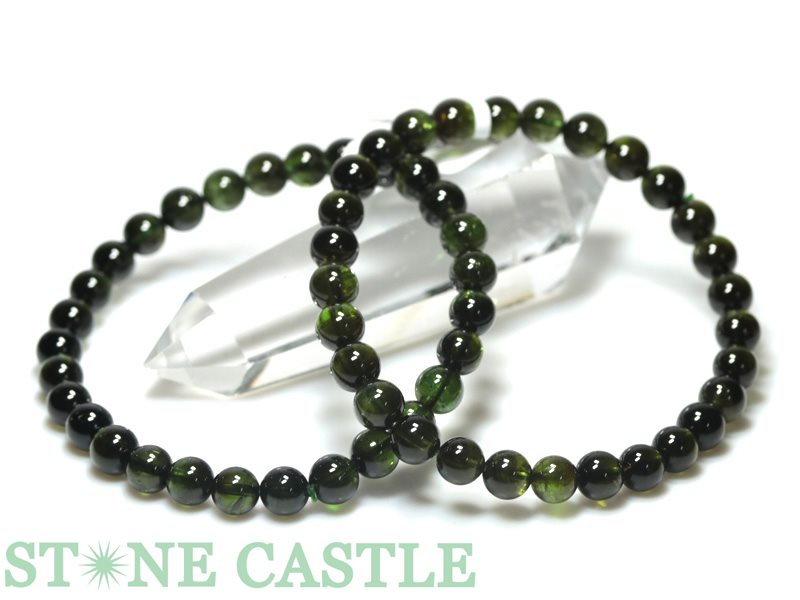 ☆高品質☆【ブレスレット】グリーントルマリン(ベルデライト)(5A)(約7~7.5mm)(鑑別済)【パワーストーン天然石アクセサリーレディースメンズ】