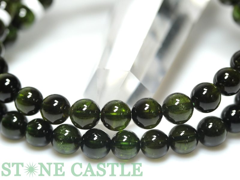 ☆高品質☆【ブレスレット】グリーントルマリン(ベルデライト)(5A)(約7~7.5mm)(鑑別済)【パワーストーン天然石アクセサリーレディースメンズ】