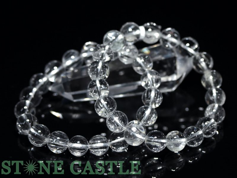 ☆高品質☆【ブレスレット】キャッツアイホワイトトパーズ (3A) (ナミビア産) (約10～10.5mm) (鑑別済) (ケース付)【パワーストーン 天然石 アクセサリー レディース メンズ】｜パワーストーン 石流通センター