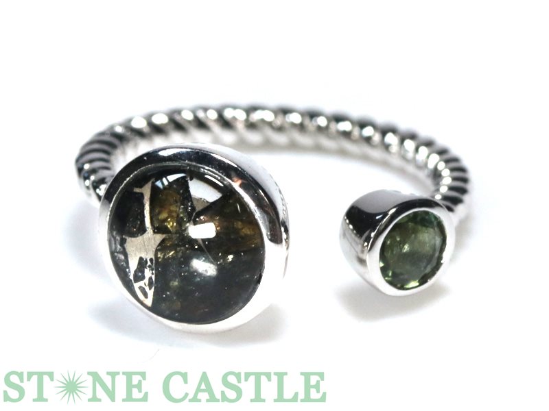 楽天市場】パラサイト 隕石 リング 指輪 モルダバイト AAA 天然石