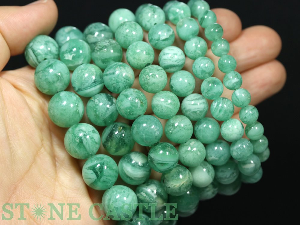 ☆高品質☆【ブレスレット】フローライトシリカ(5A)(マダガスカル産)(約12~12.5mm)(ケース付)【パワーストーン天然石アクセサリーレディースメンズ】