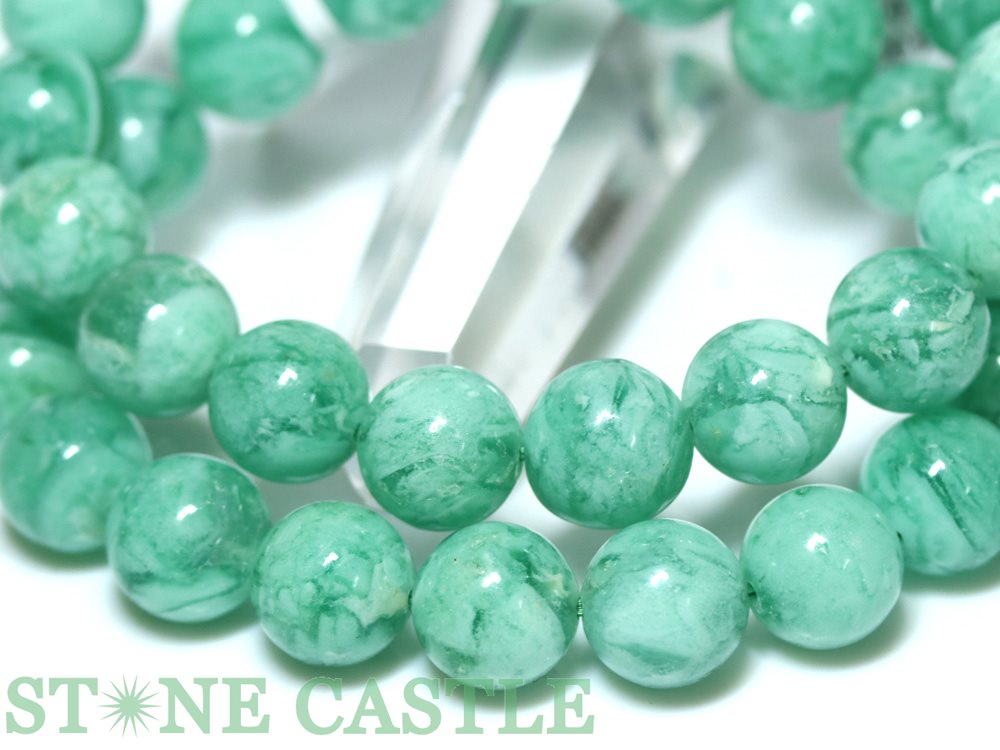 ☆高品質☆【ブレスレット】フローライトシリカ(5A)(マダガスカル産)(約12~12.5mm)(ケース付)【パワーストーン天然石アクセサリーレディースメンズ】