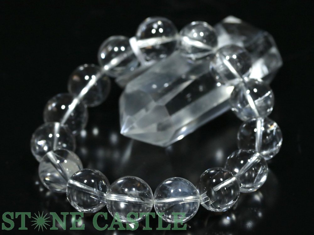 ☆一点物☆【ブレスレット】エンジェルラダークォーツ (5A) No.48 (約15～15.5mm) (ケース付)【パワーストーン 天然石 アクセサリー レディース メンズ】｜パワーストーン 石流通センター