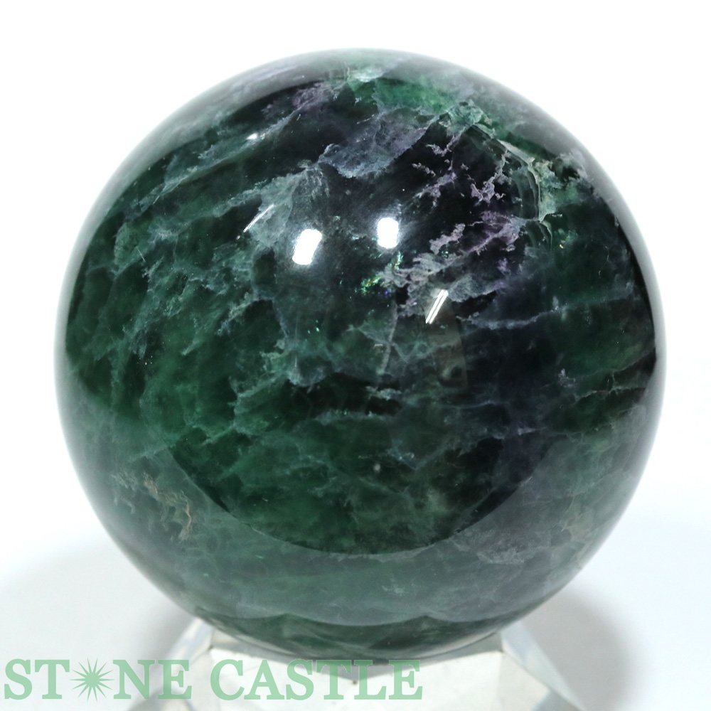 ☆一点物☆【置き石】丸玉 フローライト 約93mm No.44【パワーストーン 天然石 アクセサリー】｜パワーストーン 石流通センター