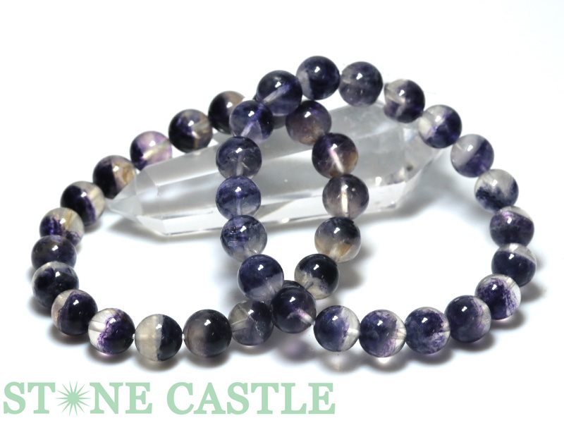 楽天市場】幻影パープルフローライト【蛍石】10-10.5mm ブレスレット