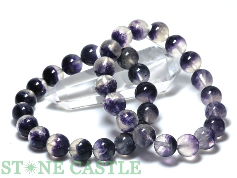 ☆高品質☆【ブレスレット】パープルフローライト ファントム (約11～11.5mm) 【パワーストーン 天然石 アクセサリー レディース メンズ】