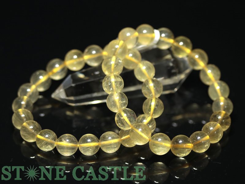 ☆高品質☆【ブレスレット】ゴールデンフローライト キャッツアイ (3A) (約10～10.5mm)【パワーストーン 天然石 アクセサリー レディース メンズ】｜パワーストーン 石流通センター