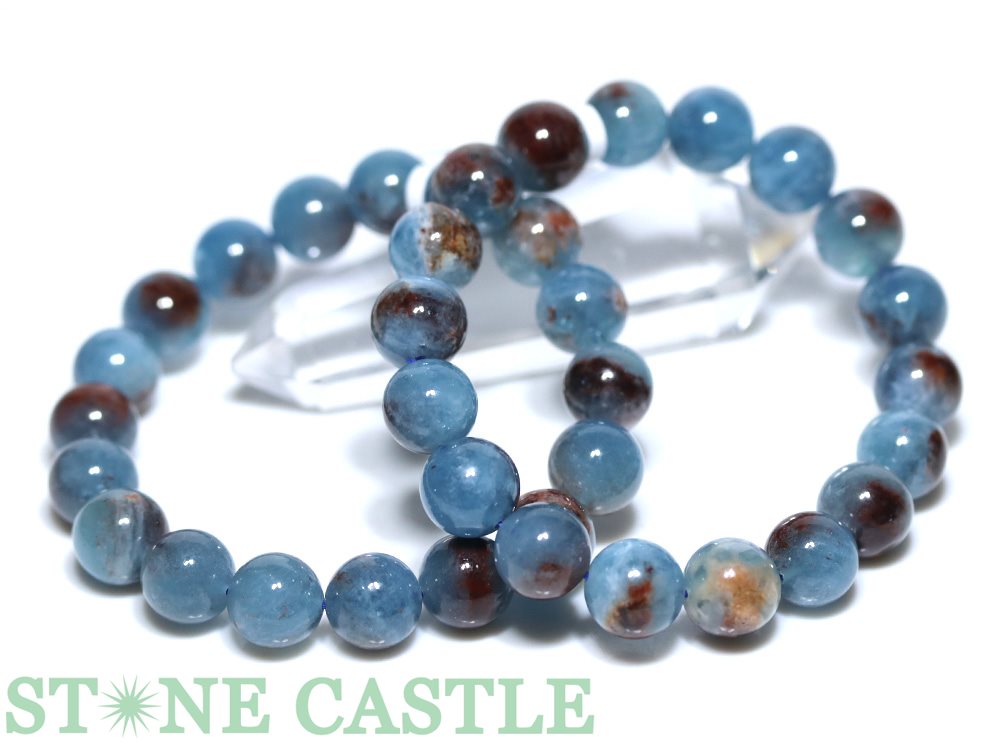 楽天市場】☆高品質☆【ブレスレット】ヘマタイトインアクアマリン (約