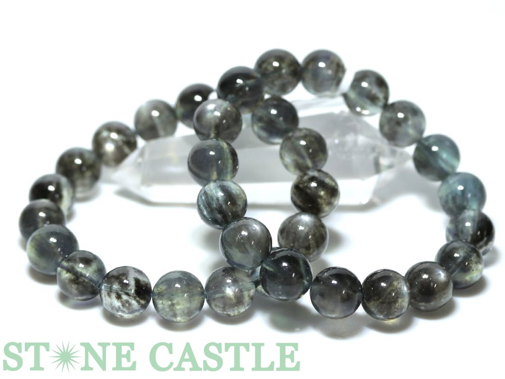 ☆高品質☆【ブレスレット】カラーチェンジアクアマリン キャッツアイ (約12～12.5mm) (ケース付)【パワーストーン 天然石 アクセサリー レディース メンズ】｜パワーストーン 石流通センター