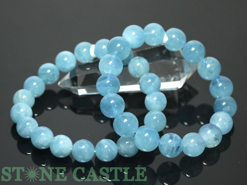 楽天市場】☆高品質☆【ブレスレット】アクアマリンインクォーツ (約