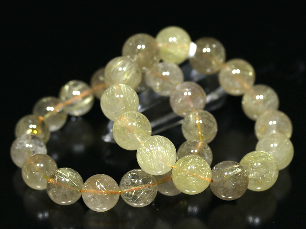 楽天市場】☆高品質☆【ブレスレット】ゴールデンルチルクォーツ (A