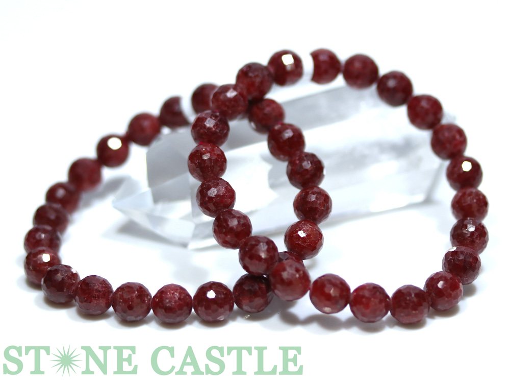 楽天市場】○3A【ルビー ミラーボールカット ブレスレット】6mm-6.5mm