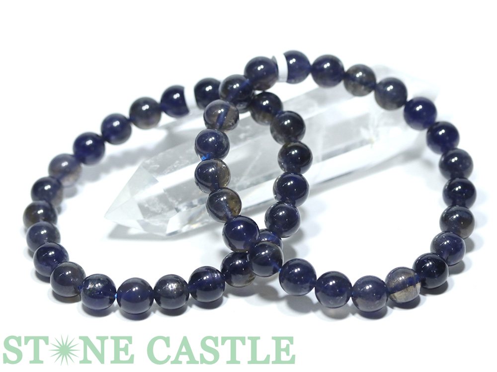 ☆高品質☆【ブレスレット】アイオライト (3A) (約8~8.5mm)【パワーストーン 天然石 アクセサリー レディース メンズ】