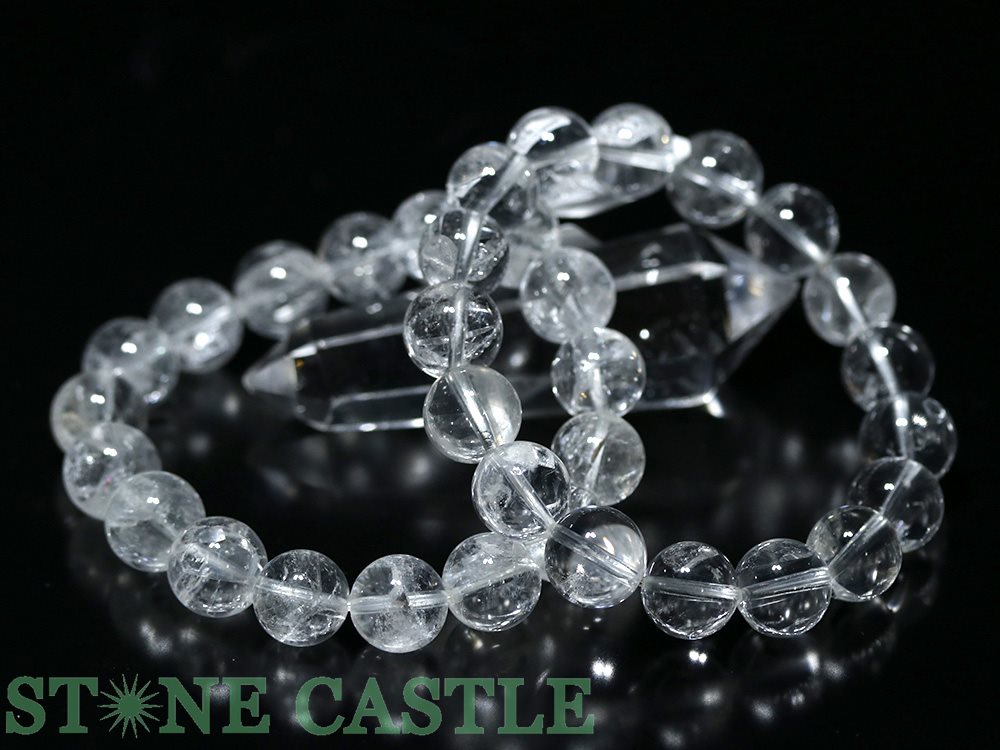 ☆高品質☆【ブレスレット】アイリスクォーツインクォーツ (貫入水晶) (3A) (約12.5～13mm) (ケース付)【パワーストーン 天然石 アクセサリー レディース メンズ】