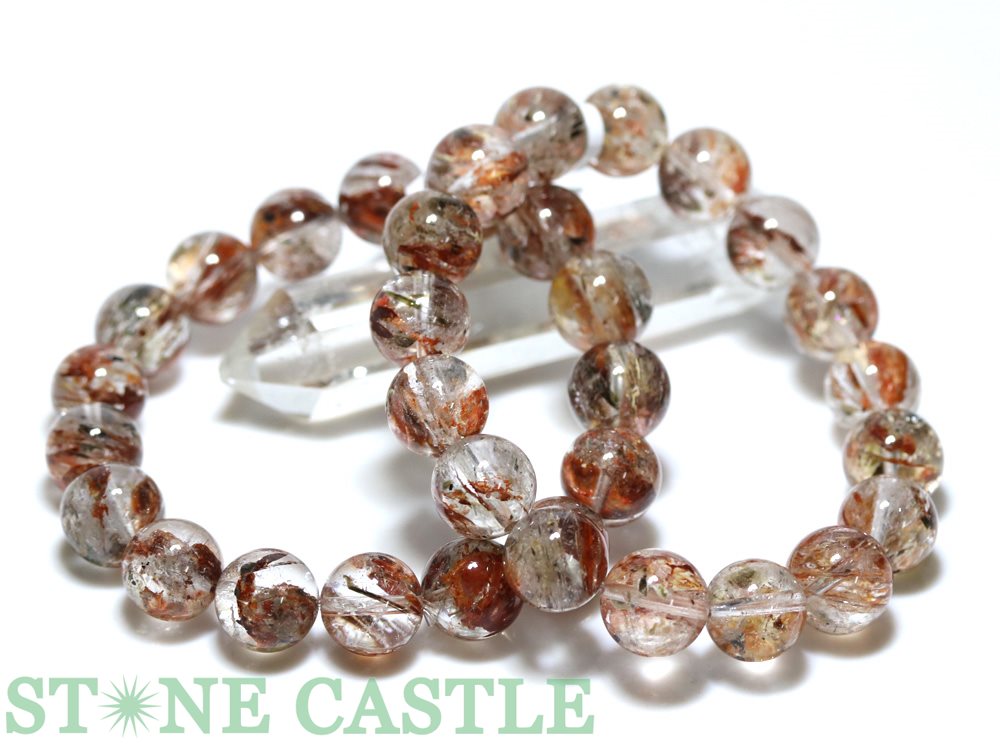 ☆高品質☆【ブレスレット】アイアンクォーツ (ヘマタイトインクォーツ) (3A) (約12～12.5mm) (ケース付) 【パワーストーン 天然石 アクセサリー レディース メンズ】