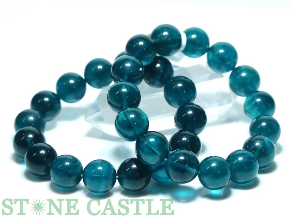 ☆高品質☆【ブレスレット】ブルーフローライト (3A) (約15~15.5mm) (ケース付)【パワーストーン 天然石 アクセサリー レディース メンズ】|パワーストーン 石流通センター