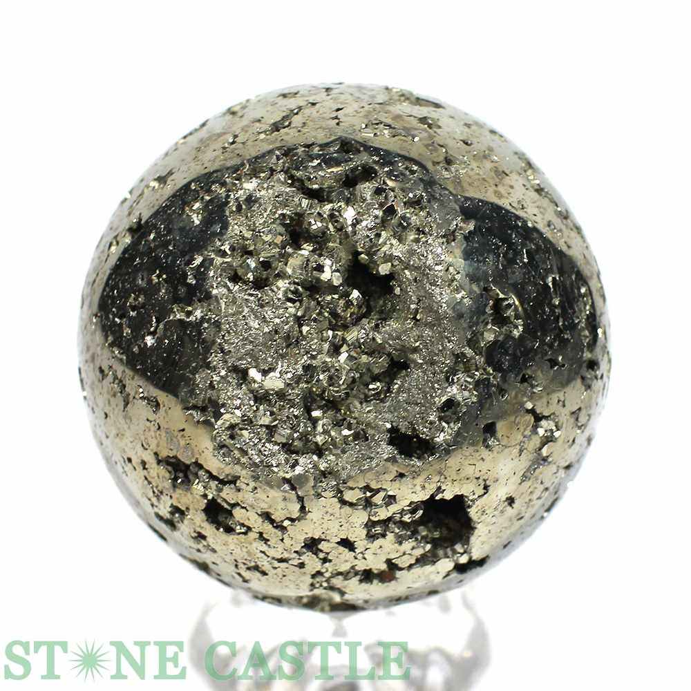 ☆一点物☆【置き石】丸玉 パイライト (3A) 約52mm No.28【パワーストーン 天然石 アクセサリー レディース メンズ】｜パワーストーン 石流通センター