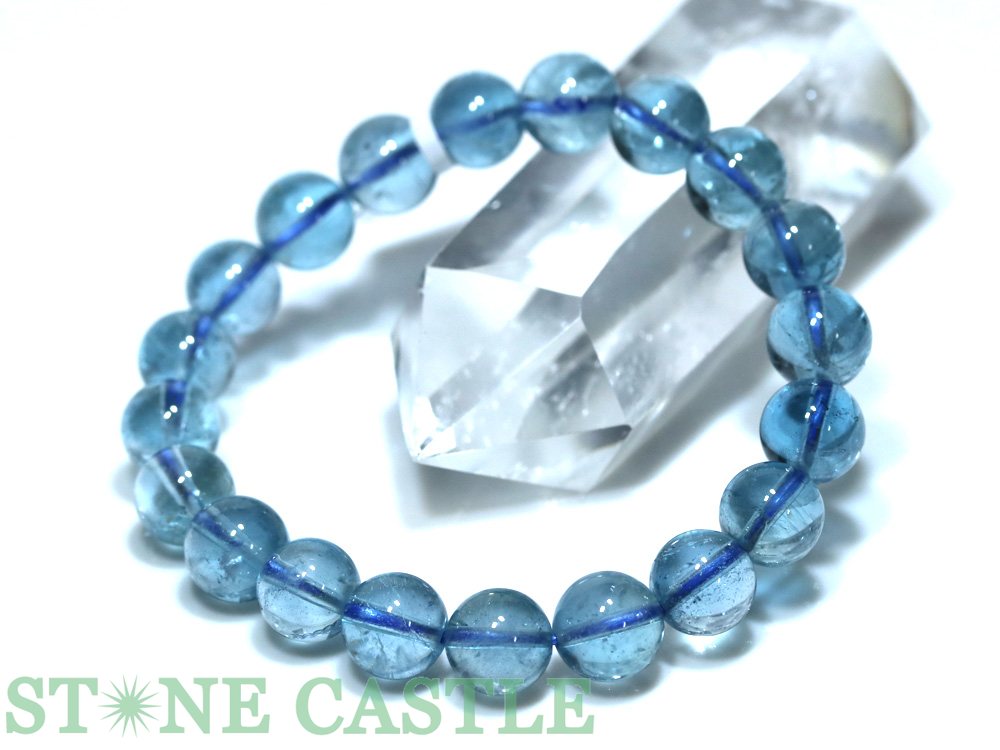 【専用です】ロンドンブルートパーズ/アンデシン✳︎14kgfブレスレット3点 ロンドンブルートパーズ ブレスレット 最高級 7.4-8.8mm 17.5cm 宝石